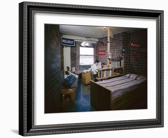 College Students in their Dorm Room, Massachusetts Institute of Technolog), Cambridge, MA, 1950-Yale Joel-Framed Photographic Print