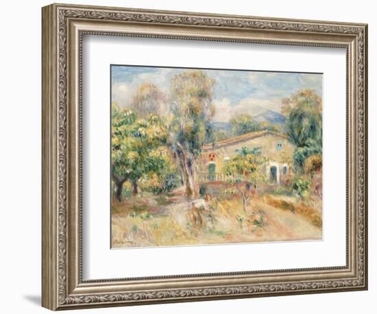 Collettes Farmhouse, Cagnes, La Ferme De Collettes, Cagnes, 1910-Pierre-Auguste Renoir-Framed Giclee Print