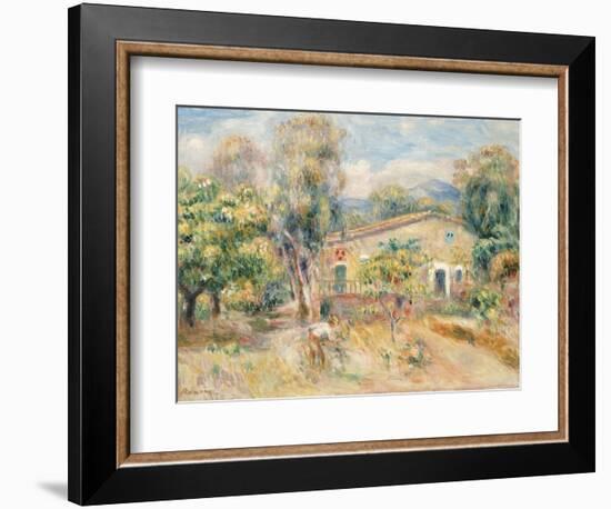 Collettes Farmhouse, Cagnes, La Ferme De Collettes, Cagnes, 1910-Pierre-Auguste Renoir-Framed Giclee Print