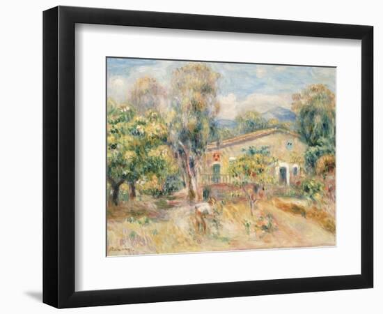 Collettes Farmhouse, Cagnes, La Ferme De Collettes, Cagnes, 1910-Pierre-Auguste Renoir-Framed Giclee Print