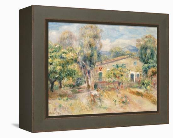 Collettes Farmhouse, Cagnes, La Ferme De Collettes, Cagnes, 1910-Pierre-Auguste Renoir-Framed Premier Image Canvas