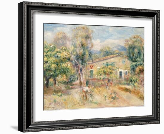 Collettes Farmhouse, Cagnes, La Ferme De Collettes, Cagnes, 1910-Pierre-Auguste Renoir-Framed Giclee Print