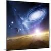 Colliding Galaxies, Artwork-Detlev Van Ravenswaay-Mounted Premium Photographic Print