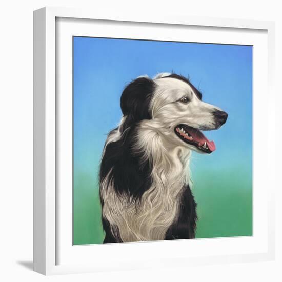 Collie Jud-Karie-Ann Cooper-Framed Giclee Print