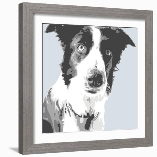 Collie-Emily Burrowes-Framed Art Print