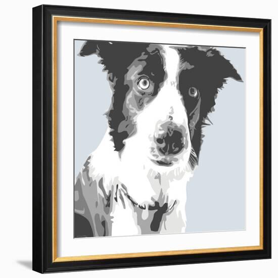 Collie-Emily Burrowes-Framed Art Print