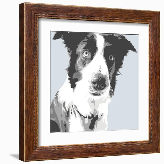 Collie-Emily Burrowes-Framed Art Print