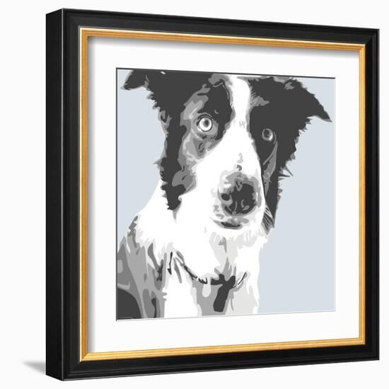 Collie-Emily Burrowes-Framed Art Print