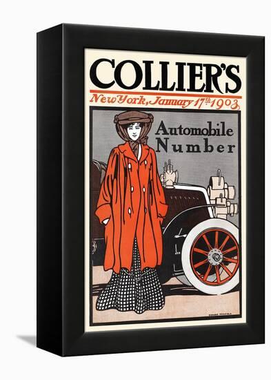 Collier's Automobile Number, New York, January 17th, 1903-Edward Penfield-Framed Stretched Canvas