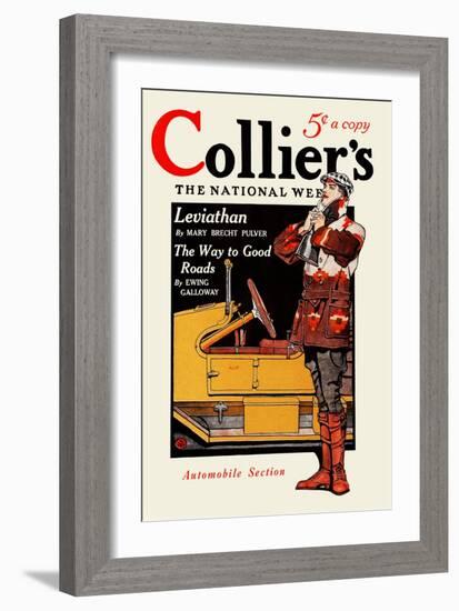 Collier'S, Automobile Section. Collier's for January 10, in Two Sections. Section Two.-Edward Penfield-Framed Art Print