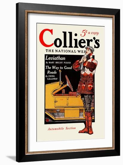 Collier'S, Automobile Section. Collier's for January 10, in Two Sections. Section Two.-Edward Penfield-Framed Art Print