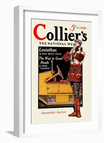 Collier'S, Automobile Section. Collier's for January 10, in Two Sections. Section Two.-Edward Penfield-Framed Art Print