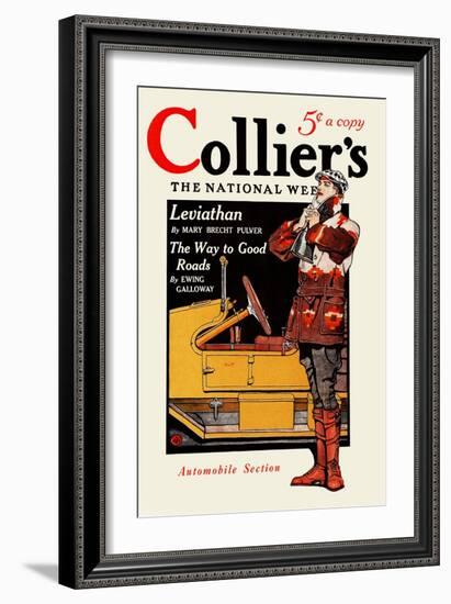 Collier'S, Automobile Section. Collier's for January 10, in Two Sections. Section Two.-Edward Penfield-Framed Art Print