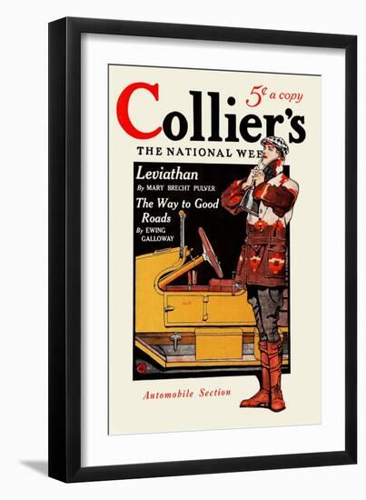 Collier's, Automobile Section. Collier's For January 10, In Two Sections. Section Two.-Edward Penfield-Framed Art Print