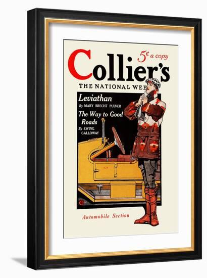 Collier's, Automobile Section. Collier's For January 10, In Two Sections. Section Two.-Edward Penfield-Framed Art Print