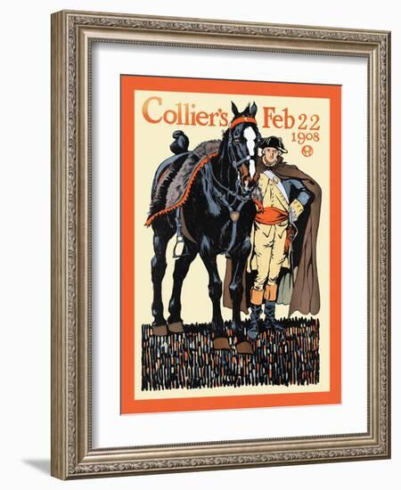 Collier's Feb 22 1908-Edward Penfield-Framed Art Print