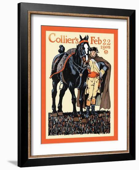 Collier's Feb 22 1908-Edward Penfield-Framed Art Print