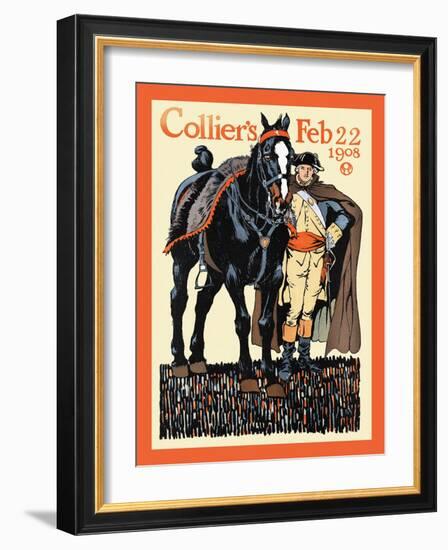 Collier's Feb 22 1908-Edward Penfield-Framed Art Print