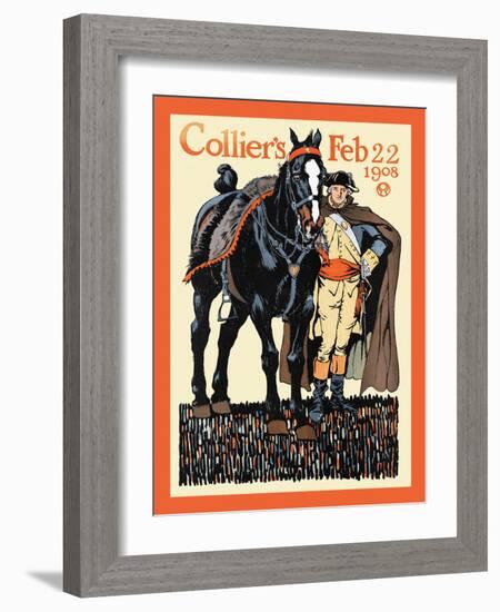 Collier's Feb 22 1908-Edward Penfield-Framed Art Print