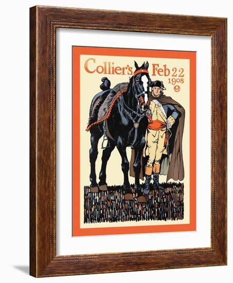 Collier's Feb 22 1908-Edward Penfield-Framed Art Print