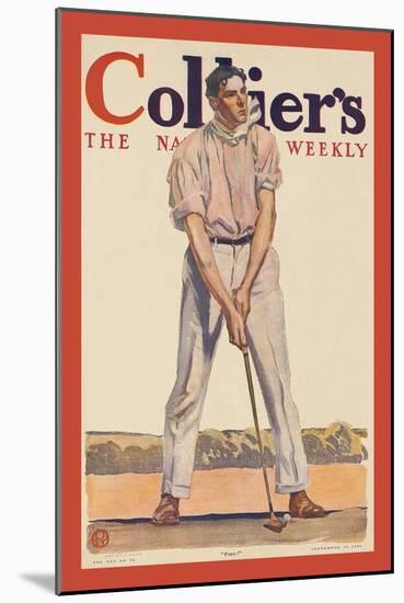 Collier's. "Fore!"-Edward Penfield-Mounted Art Print