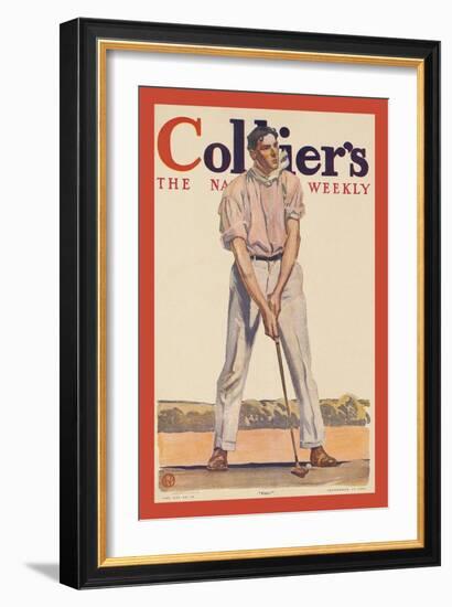 Collier's. "Fore!"-Edward Penfield-Framed Art Print