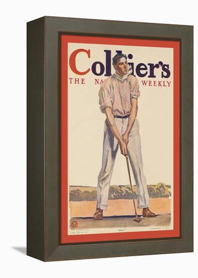 Collier's. "Fore!"-Edward Penfield-Framed Stretched Canvas