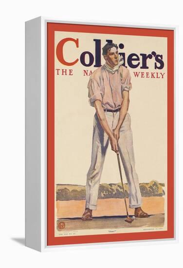 Collier's. "Fore!"-Edward Penfield-Framed Stretched Canvas