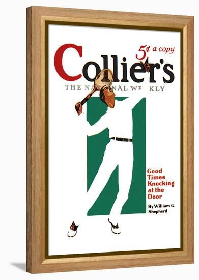 Collier's: Good Times Knocking at the Door-null-Framed Stretched Canvas