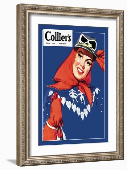 Collier's, March 1942-null-Framed Art Print