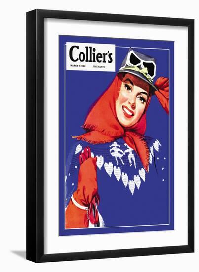 Collier's, March 1942-null-Framed Art Print