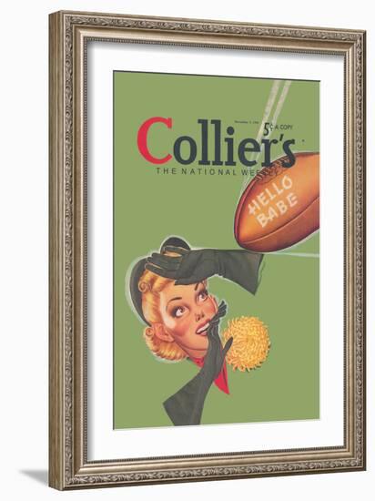 Collier's National Weekly, Hello Babe-null-Framed Art Print