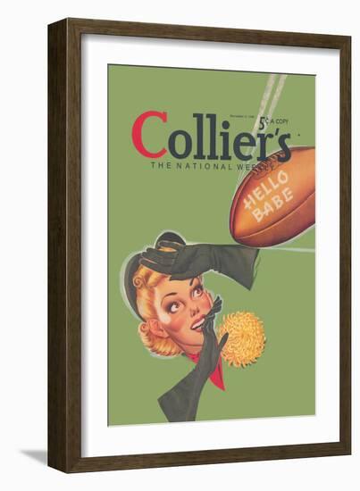 Collier's National Weekly, Hello Babe-null-Framed Art Print