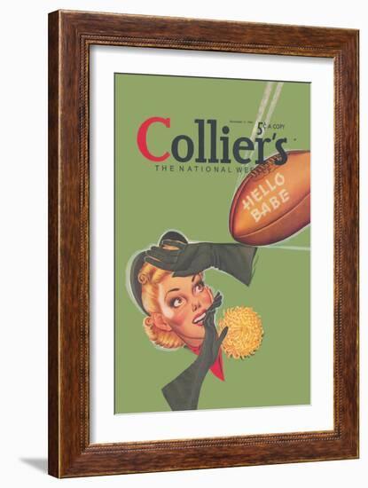 Collier's National Weekly, Hello Babe-null-Framed Art Print