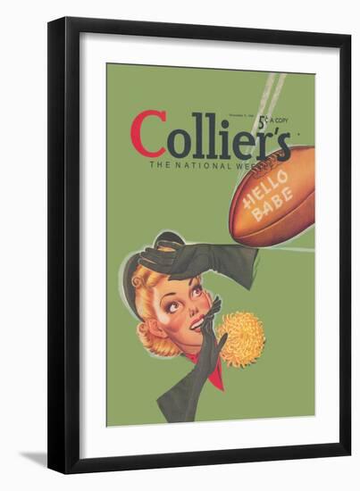 Collier's National Weekly, Hello Babe--Framed Art Print