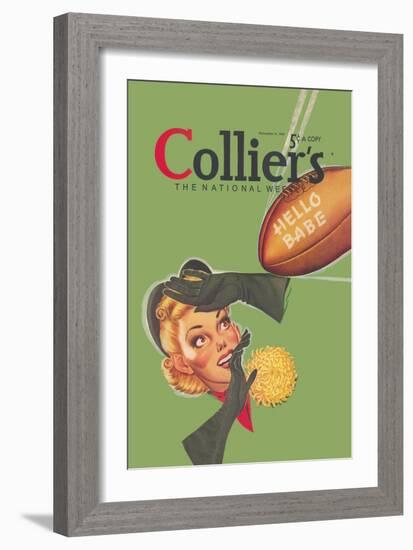 Collier's National Weekly, Hello Babe-null-Framed Art Print