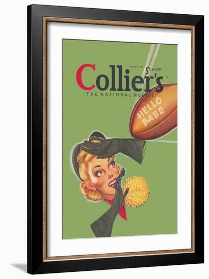 Collier's National Weekly, Hello Babe-null-Framed Art Print