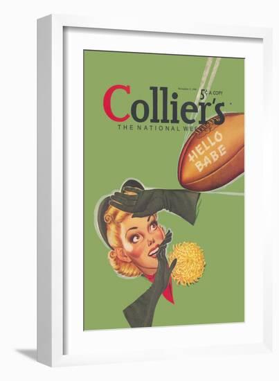 Collier's National Weekly, Hello Babe-null-Framed Art Print