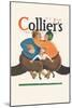 Collier's National Weekly, Referee in the Middle-null-Mounted Art Print