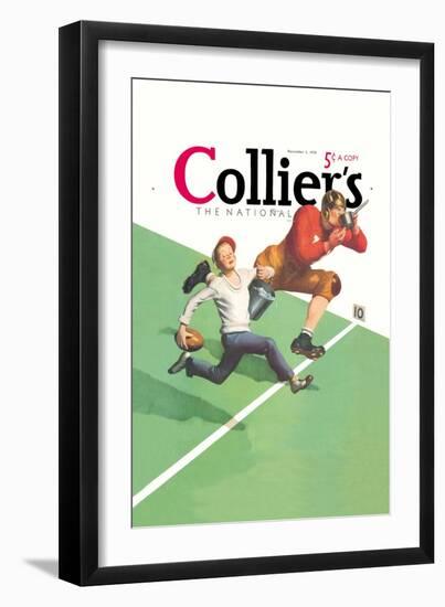 Collier's National Weekly, Waterboy-null-Framed Art Print