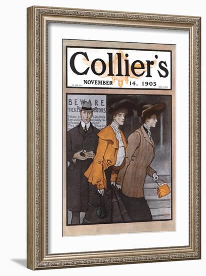 Collier's November 14, 1903-Edward Penfield-Framed Art Print