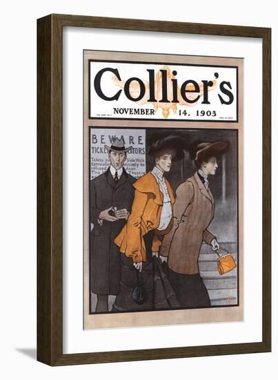 Collier's November 14, 1903-Edward Penfield-Framed Art Print