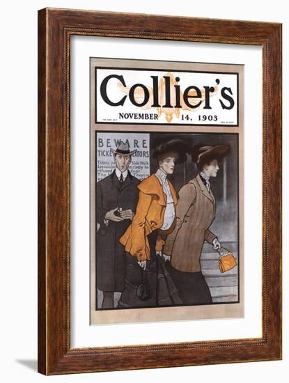 Collier's November 14, 1903-Edward Penfield-Framed Art Print