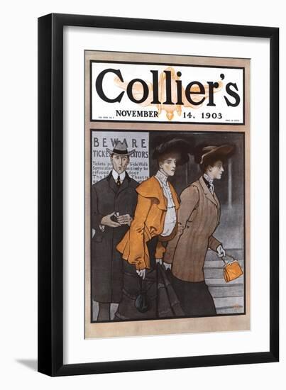 Collier's November 14, 1903-Edward Penfield-Framed Art Print