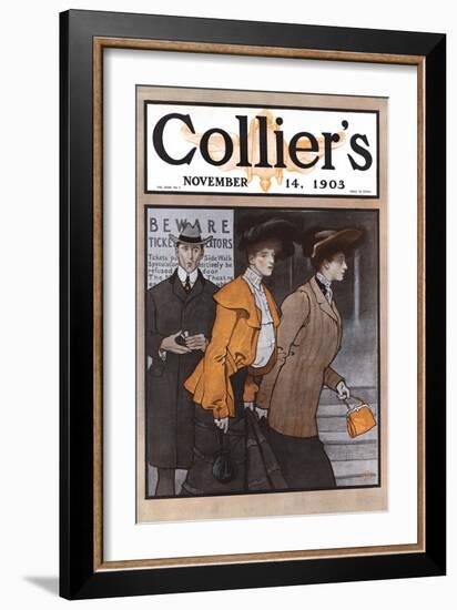 Collier's November 14, 1903-Edward Penfield-Framed Art Print