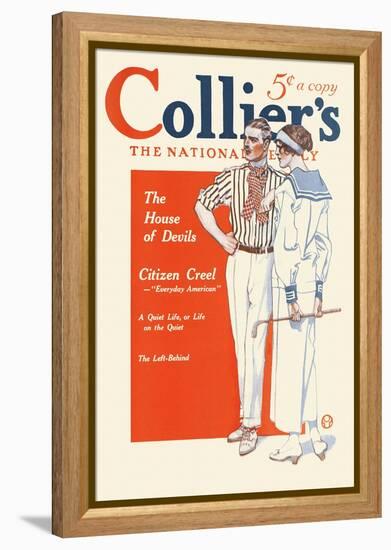 Collier's, The National. The House Of Devils.-Edward Penfield-Framed Stretched Canvas