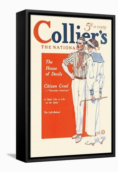 Collier's, The National. The House Of Devils.-Edward Penfield-Framed Stretched Canvas