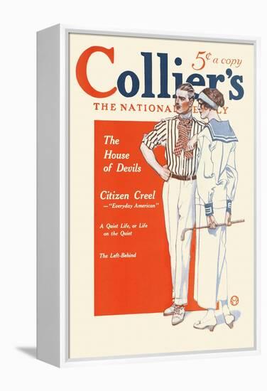 Collier's, The National. The House Of Devils.-Edward Penfield-Framed Stretched Canvas