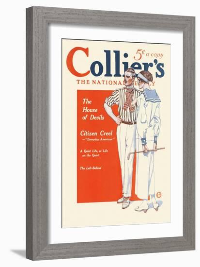 Collier's, The National. The House Of Devils.-Edward Penfield-Framed Art Print