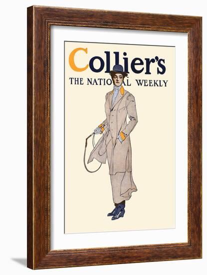 Collier's, The National Weekly, Containing Outdoor America-Edward Penfield-Framed Art Print